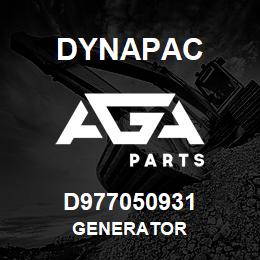 D977050931 Dynapac GENERATOR | AGA Parts