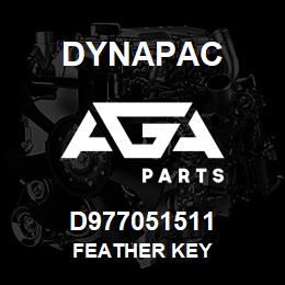 D977051511 Dynapac FEATHER KEY | AGA Parts