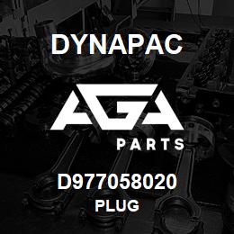 D977058020 Dynapac PLUG | AGA Parts