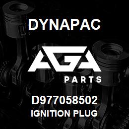 D977058502 Dynapac IGNITION PLUG | AGA Parts