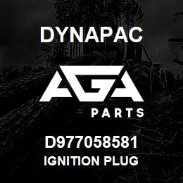 D977058581 Dynapac IGNITION PLUG | AGA Parts