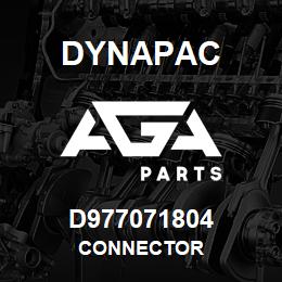 D977071804 Dynapac CONNECTOR | AGA Parts