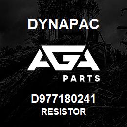 D977180241 Dynapac RESISTOR | AGA Parts