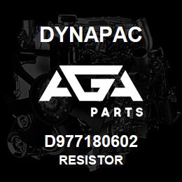 D977180602 Dynapac RESISTOR | AGA Parts