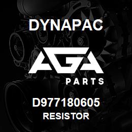 D977180605 Dynapac RESISTOR | AGA Parts