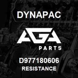 D977180606 Dynapac RESISTANCE | AGA Parts