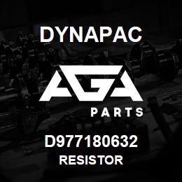 D977180632 Dynapac RESISTOR | AGA Parts