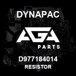 D977184014 Dynapac RESISTOR | AGA Parts