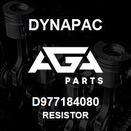 D977184080 Dynapac RESISTOR | AGA Parts