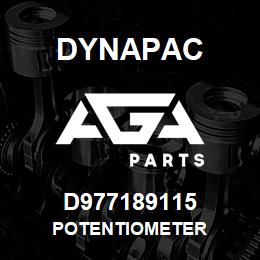 D977189115 Dynapac POTENTIOMETER | AGA Parts