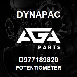 D977189820 Dynapac POTENTIOMETER | AGA Parts