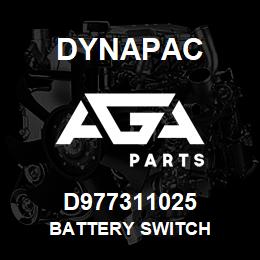 D977311025 Dynapac BATTERY SWITCH | AGA Parts