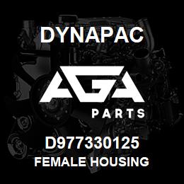 D977330125 Dynapac FEMALE HOUSING | AGA Parts