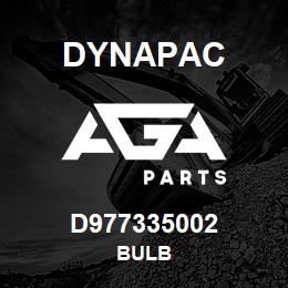 D977335002 Dynapac BULB | AGA Parts