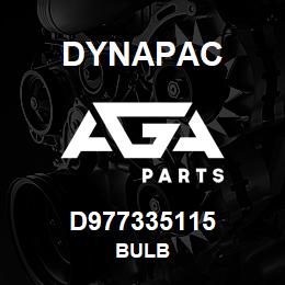 D977335115 Dynapac BULB | AGA Parts