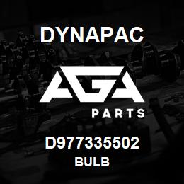 D977335502 Dynapac BULB | AGA Parts