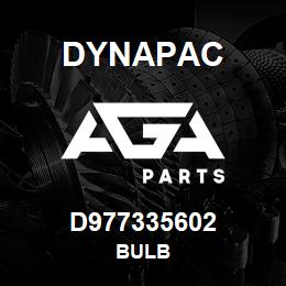 D977335602 Dynapac BULB | AGA Parts