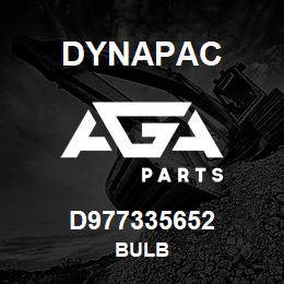 D977335652 Dynapac BULB | AGA Parts