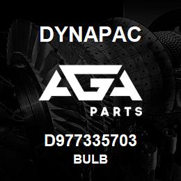 D977335703 Dynapac BULB | AGA Parts