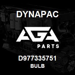 D977335751 Dynapac BULB | AGA Parts