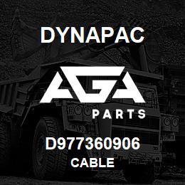 D977360906 Dynapac CABLE | AGA Parts