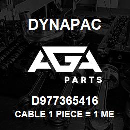 D977365416 Dynapac CABLE 1 PIECE = 1 METER | AGA Parts