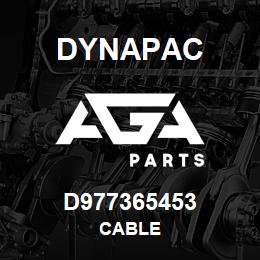 D977365453 Dynapac CABLE | AGA Parts