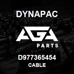 D977365454 Dynapac CABLE | AGA Parts