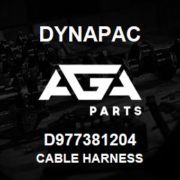 D977381204 Dynapac CABLE HARNESS | AGA Parts