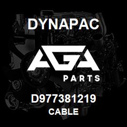 D977381219 Dynapac CABLE | AGA Parts