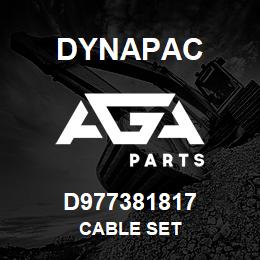 D977381817 Dynapac CABLE SET | AGA Parts