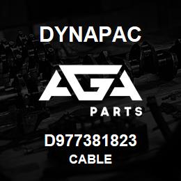 D977381823 Dynapac CABLE | AGA Parts