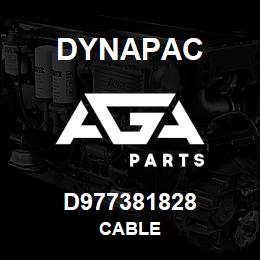 D977381828 Dynapac CABLE | AGA Parts