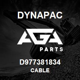 D977381834 Dynapac CABLE | AGA Parts