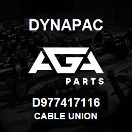 D977417116 Dynapac CABLE UNION | AGA Parts