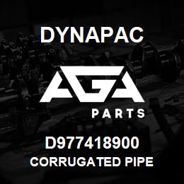 D977418900 Dynapac CORRUGATED PIPE | AGA Parts