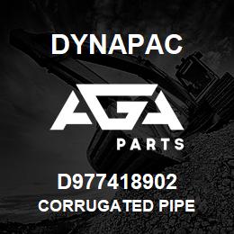 D977418902 Dynapac CORRUGATED PIPE | AGA Parts