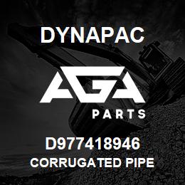 D977418946 Dynapac CORRUGATED PIPE | AGA Parts