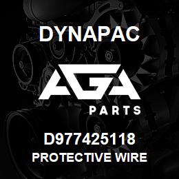 D977425118 Dynapac PROTECTIVE WIRE | AGA Parts