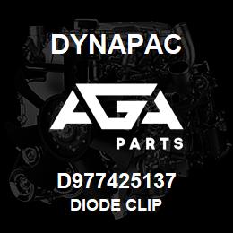 D977425137 Dynapac DIODE CLIP | AGA Parts