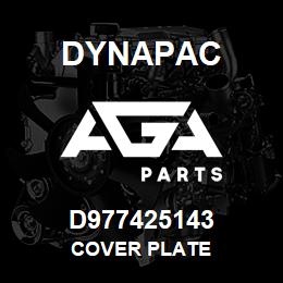 D977425143 Dynapac COVER PLATE | AGA Parts