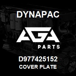 D977425152 Dynapac COVER PLATE | AGA Parts