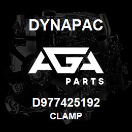 D977425192 Dynapac CLAMP | AGA Parts