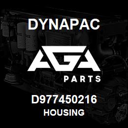 D977450216 Dynapac HOUSING | AGA Parts