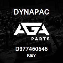 D977450545 Dynapac KEY | AGA Parts