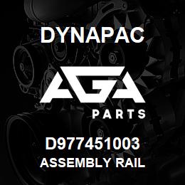 D977451003 Dynapac ASSEMBLY RAIL | AGA Parts