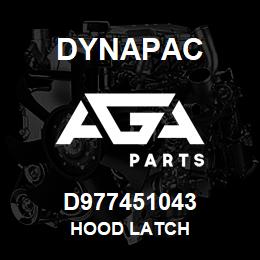 D977451043 Dynapac HOOD LATCH | AGA Parts