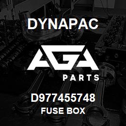 D977455748 Dynapac FUSE BOX | AGA Parts