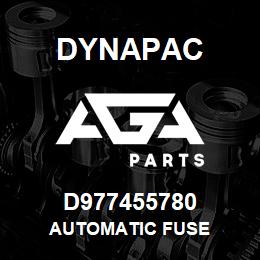 D977455780 Dynapac AUTOMATIC FUSE | AGA Parts