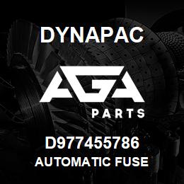 D977455786 Dynapac AUTOMATIC FUSE | AGA Parts